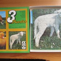 FX Schmid Puzzle 3 x 56 Teile Bauernhof, Farm