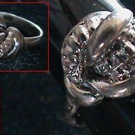 Antiker 835 Silber Knoten-Ring (Ø ca. 18 mm)