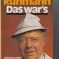 Rühmann, Heinz: Das war´s - Erinnerungen