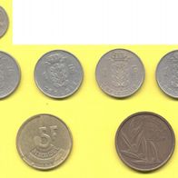 Münzen Belgien 10 Centimes 1905 Lot 6 Kursmünzen
