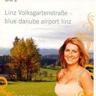 Fahrplan 601 12/2011 Linz Volksgarten - blue danube airport Hörsching Flughafen