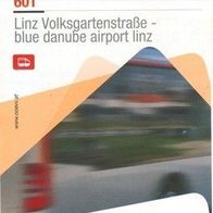 Fahrplan 601 12/2012 Linz Volksgarten - blue danube airport Hörsching Flughafen