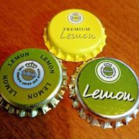 3 Warsteiner Lemon Bier Kronkorken beer bottle crown caps