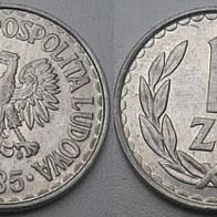 Polen 1 Zloty 1985 ## Be1