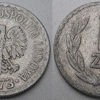 Polen 1 Zloty 1973 ## Be1