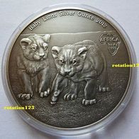 Kongo / Congo 1000 Francs 2012 Baby Lions * * Max. 2.000 Exemplare * * 1 Unze Silber