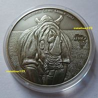 Kongo / Congo 1000 Francs 2012 Rhinoceros * * Max. 2.000 Exemplare * * 1 Unze Silber
