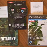 PS2 - Metal Gear Solid 3 - Snake Eater - inkl. Werbeflyer, Kassenbon - Playstation 2