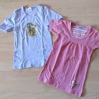 2 schöne Unterhemden mit Arm Topolino / Sanetta Gr. 128 (0713)