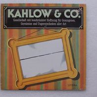 Kahlow & Co. - Gesellschaft mit beschränkter Hoffnung..., LP - Litera 1986