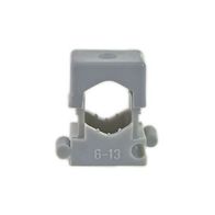 25 Stück Reihen-Druckschellen 27-43mm - Graue PP Kabelbinder