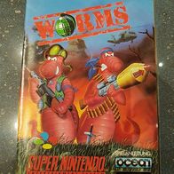 SUPER Nintendo WORMS Spielanleitung Original SNES