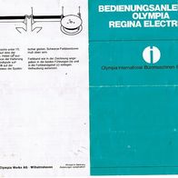 Olympia Regina Electric C, Schreibmaschine