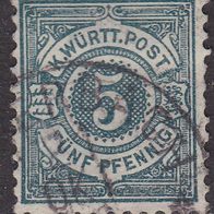 Württemberg Dienstmarke 56 b O #018710