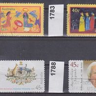 Australien Mi. Nr. 1781 + 1783 Weihnachten + 1785 + 1788 o <