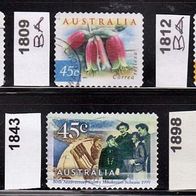 Australien Mi. Nr. 1807 + 1809 BA + 1812 BA + 1829 + 1843 + 1898 o <