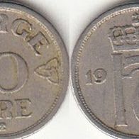 Norwegen 10 Öre 1952 (m369)