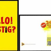 2 x Reklame-Postkarte "Hallo! Durstig?" Deutsche Sinalco GmbH Duisburg-Walsum