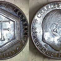 Frankeich 1 Franc 1988 Charles de Gaulle (1296)