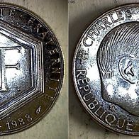 Frankeich 1 Franc 1988 Charles de Gaulle (1302)