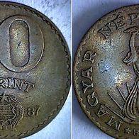 Ungarn 10 Forint 1987 (1333)