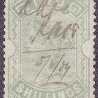 Foreign Bill One Shilling Revenue Fiscal Tax Postage Due Official Englan O #018270
