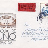 DDR Eil-Brief mit Mi.-Nr. 2982 - Stempel Tangerhütte (0465)