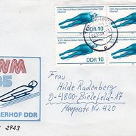DDR Bedarfs-Brief mit Mi.-Nr. 2923 (Viererblock) - Stempel Tangerhütte (0502)