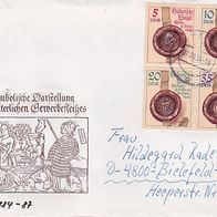 DDR Bedarfs-Brief mit Mi.-Nr. 2884-2887 - Stempel Tangerhütte (0511)