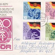 DDR Bedarfs-Brief mit Mi.-Nr. 2458-2461 - Stempel Tangerhütte (0544)
