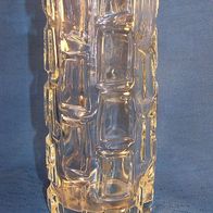 OP-Art Pressglas-Vase, 70er Jahte , Design - Emil Franke?