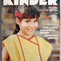 Kindermode "3 bis 6" 1986-01 Zeitschrift DDR