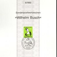 Ersttagsblatt BRD Nr. 8 Jahr 1982 (2)