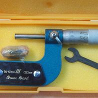 NEU Bügelmessschraube Mikrometer 25 - 50 mm mit Box + Spanner Feinmessschraube