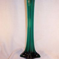 Massive, schmale, viereckige Rauchglas-Vase, 60/70er Jahre