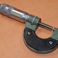 DDR Bügelmessschraube Mikrometer 0-25mm Feinmessschraube VEB Feinmesszeugfabrik 2