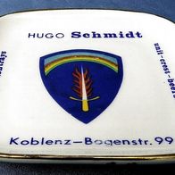 Aschenbecher aus Porzellan - Koblenz - Hugo Schmidt - 1960er Jahre