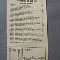 Vereinigte Weingutsbesitzer VW GmbH Weinliste 1915-1927 Koblenz WEIN Rhein Mosel