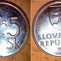 Slowakei 5 Korun 1993 (0199)