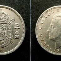 Spanien, 5 Pesetas - 1975 * (77)