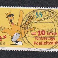 BRD Sondermarke " 10 Jahre 5 Stellige Postleitzahlen " Michelnr. 2344 o