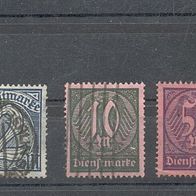 Briefmarken Deutsches Reich Dienstmarken 1922 - 4 Marken