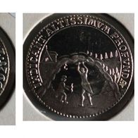 Medaille Rechenpfennig von 1766 Nachprägung in Silber (0554)