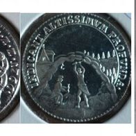 Medaille Rechenpfennig von 1766 Nachprägung in Silber (0555)
