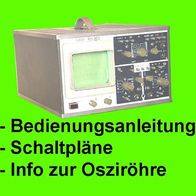 Bedienungsanleitung Serviceunterlagen Schaltpläne Reparatur Oszi EO203, EO 203, DDR