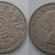 Großbritannien 2 Shilling 1967 ## B5