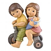 Goebel Nina und Marco "Los geht´s" gehts 13 cm auf mit Dreirad Limited Edition 2011
