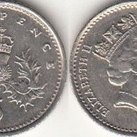 Großbritannien 5 Pence 1992 (m402)