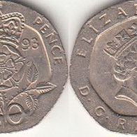 Großbritannien 20 Pence 1993 (m406)