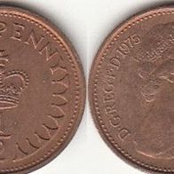 Großbritannien 1/2 New Penny 1975 (m407)